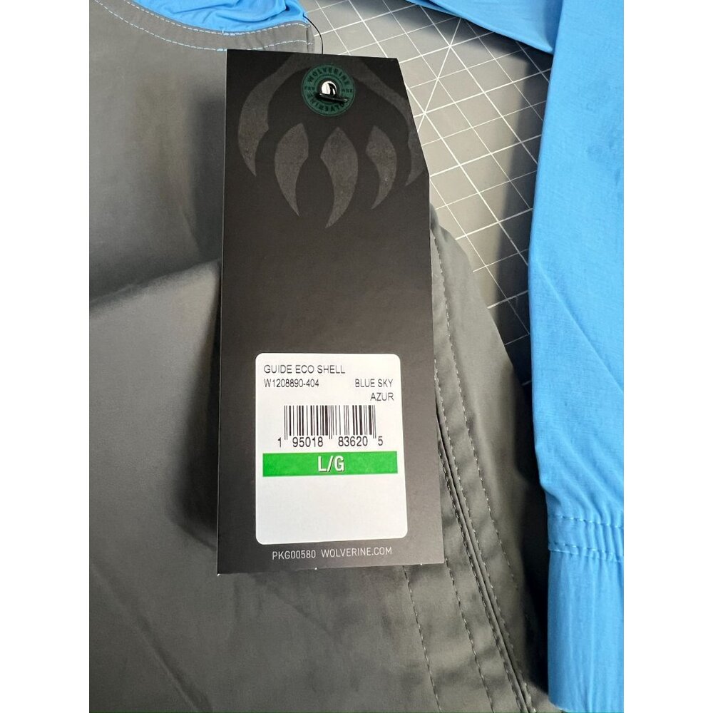 Wolverine Guide Eco Shell Blue Sky Size Large New - Picture 6 of 11